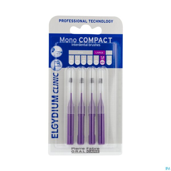 Packshot Elgydium Clinic Monocompact Purple Packshot Elgydium Clinic Monocompact Purple