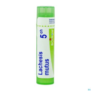 Packshot Lachesis Mutus 5ch Gr 4g Boiron