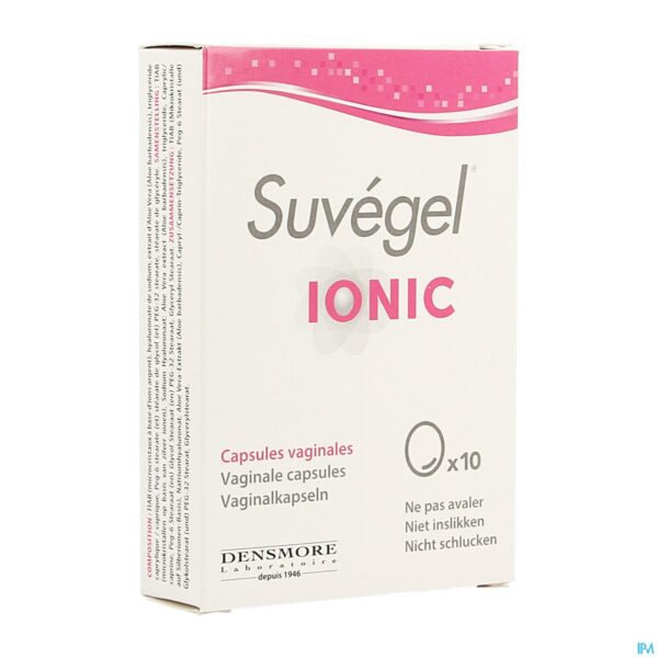 Packshot Suvegel Ionic Vaginale Caps 10
