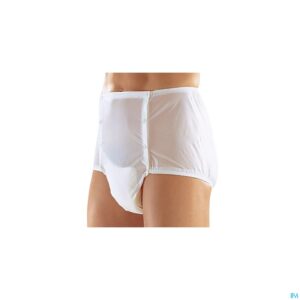 Productshot Suprima 1201 Slip Pvc Unisex Met Drukknop Wit T56
