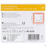 Packshot Allevyn Verb Adh Hydrocel. 7,5x 7,5cm 10 66800009