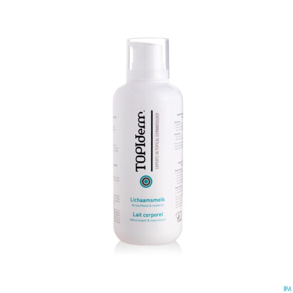Packshot Topiderm Lichaamsmelk 400ml Packshot Topiderm Lichaamsmelk 400ml