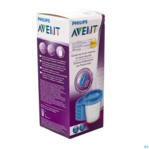 Packshot Philips Avent Via Natural Set Bewaarbeker 180ml SCF619/05