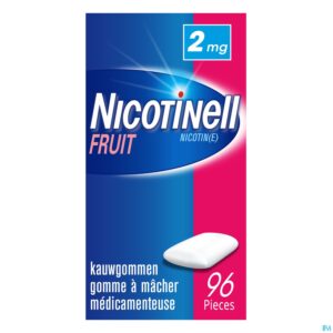 Packshot Nicotinell Fruit Gomme Macher-kauwgom 96x2mg