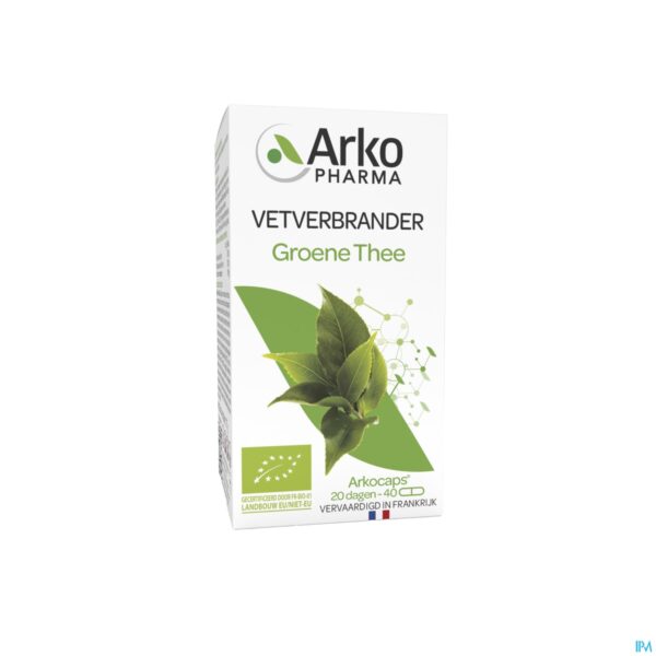Packshot Arkocaps Groene Thee Bio Caps 40