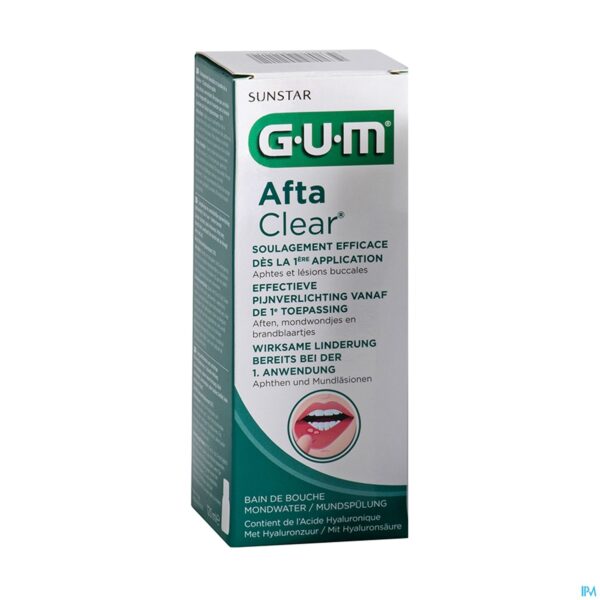 Packshot Gum Aftaclear Mondspoeling 120ml Packshot Gum Aftaclear Mondspoeling 120ml
