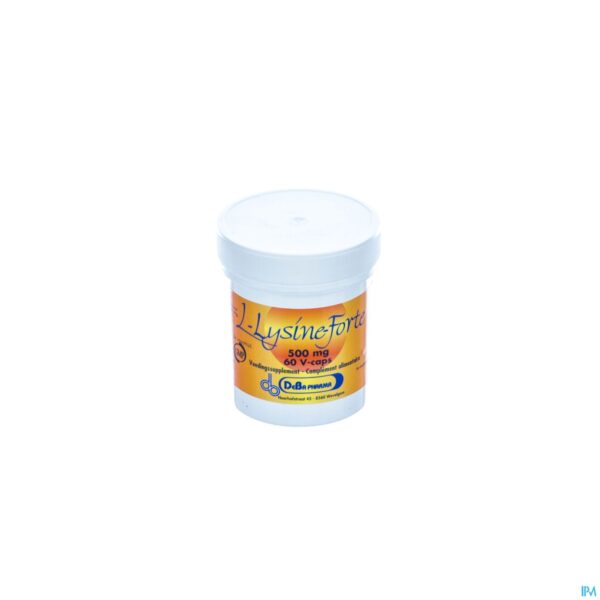 Packshot l-lysine Forte Caps 60 Deba