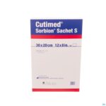 Packshot Cutimed Sorbion Zakje S 30x20cm 10