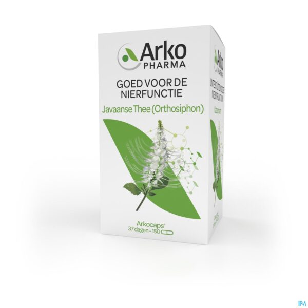 Packshot Arkocaps Orthosiphon Plantaardig Caps 150