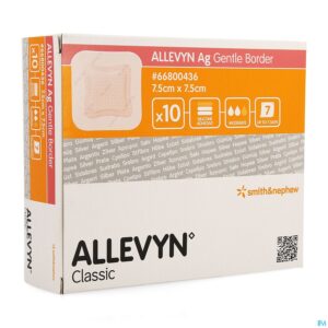 Packshot Allevyn Ag Verband Klevend Silic. 7,5x7,5cm 10