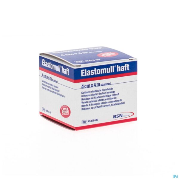 Packshot Elastomull Haft Fixatiewindel Coh. 4cmx4m 4547000