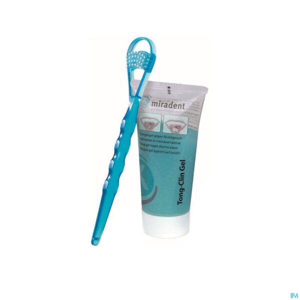 Packshot Miradent Tong-clin Set (gel+tongschraper) Packshot Miradent Tong-clin Set (gel+tongschraper)