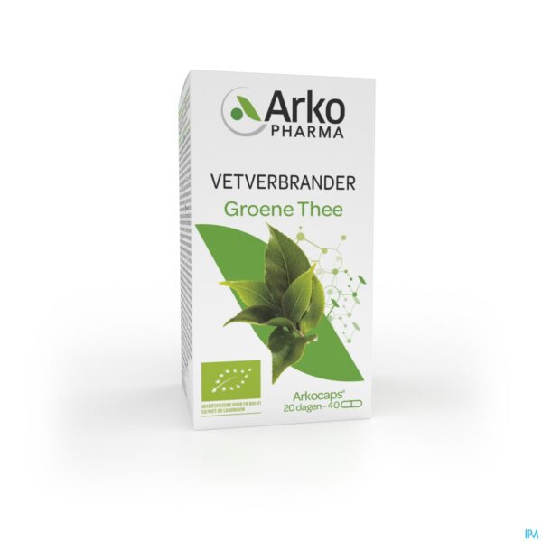 Packshot Arkocaps Groene Thee Bio Caps 40 Packshot Arkocaps Groene Thee Bio Caps 40