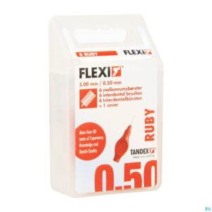 Packshot Flexi Red Borsteltje Super Fine Interdentaal 6