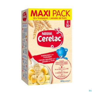 Packshot Nestle Cerelac Koekjesmeel Fruitpapjes 800g