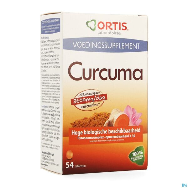 Packshot Ortis Curcuma Blister Comp 3x18