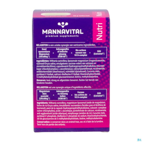 Packshot Mannavital Relaxoton Comp 60