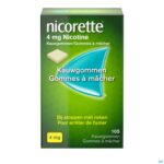Packshot Nicorette Kauwgom 105x4mg