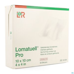 Packshot Lomatuell Pro Kompres Ster 10x10cm 50 30874
