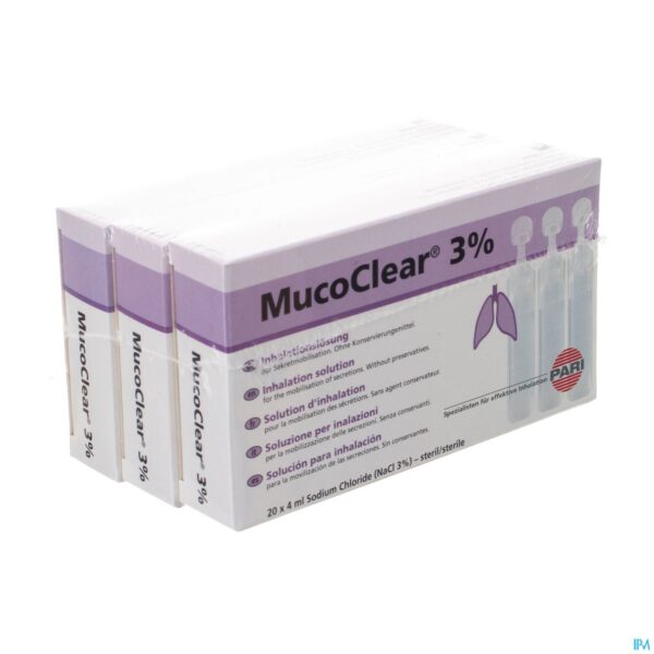 Packshot Mucoclear 3% Nacl Amp 60x4ml