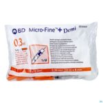 Productshot Bd Microfine+ Ins.sp.demi 0,3ml 30g 8mm 100 324826