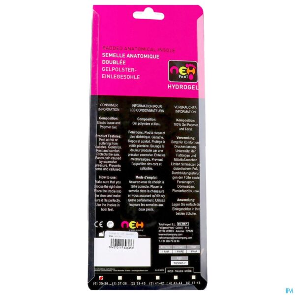 Packshot Neh Gevoerde Steunzolen 35/36 1 Paar
