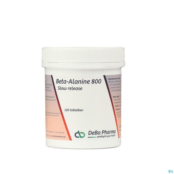 Packshot Beta-alanine 800mg Slow Release Comp 120 Deba