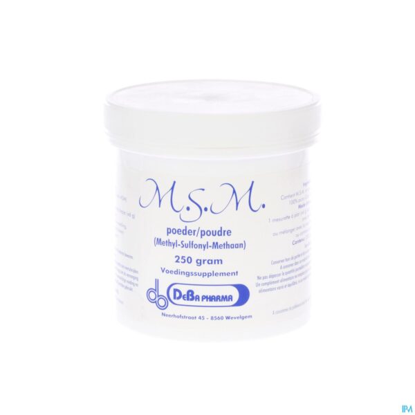 Packshot Msm Pdr Soluble/ Oplosb 250g Deba