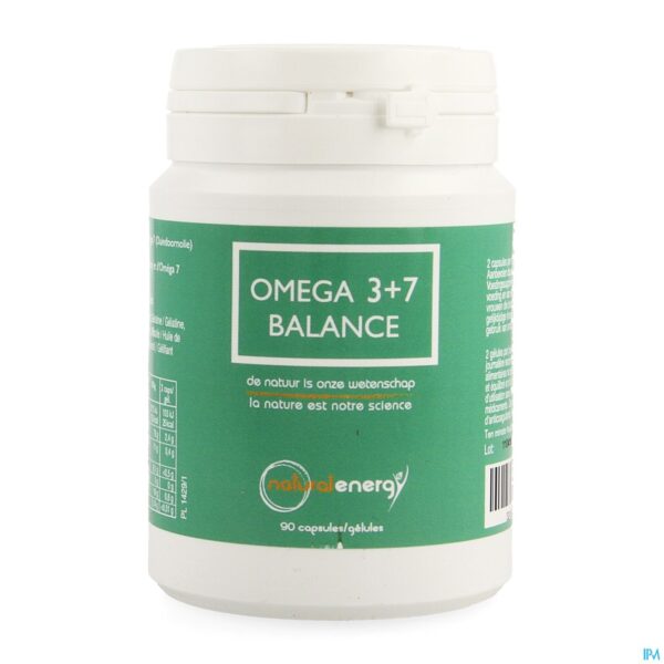 Packshot Natural Energy - Omega 3+7 Balance Caps 90
