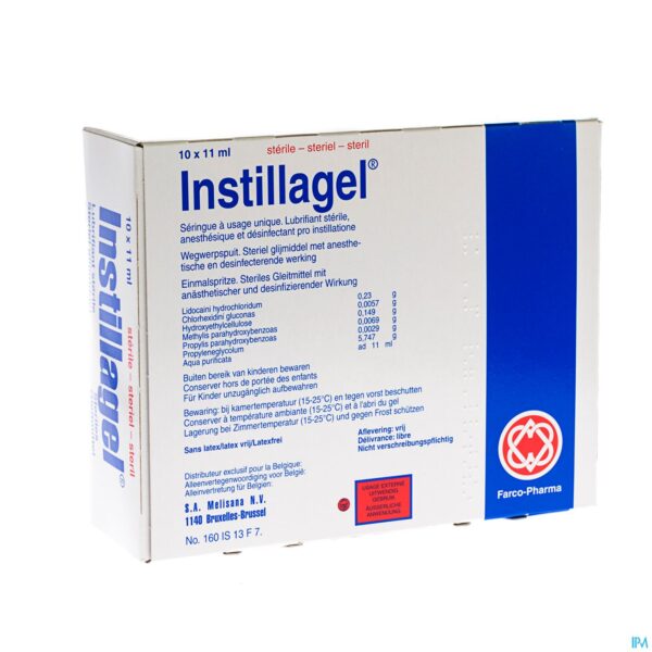 Packshot Instillagel Melisana 10 X 11ml