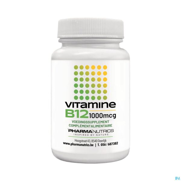 Packshot Vitamine B12 Pot Comp 120 Pharmanutrics
