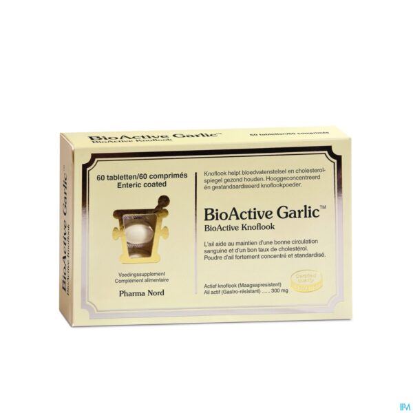 Packshot BioActive Garlic 60 Tabl Packshot BioActive Garlic 60 Tabl