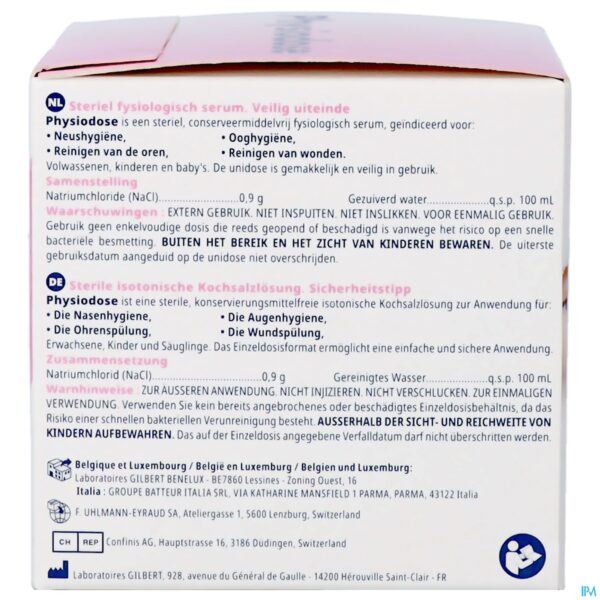 Packshot Physiodose Serum Fysio Ud Ster 30x5ml