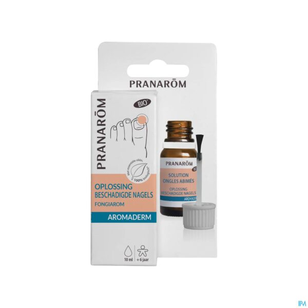 Packshot Pranarom Aromaderm Lotion Gele Nagel Fl 10ml