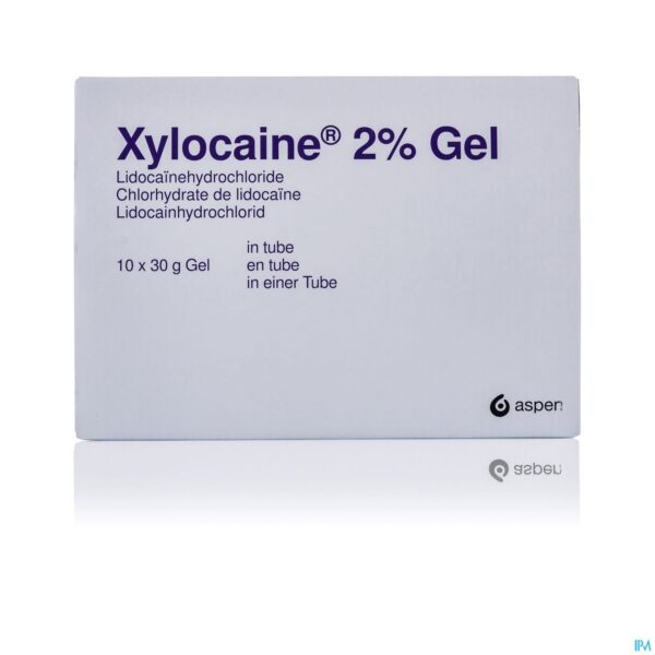 Packshot Xylocaine Gel Ser/spuit 10x10g 2%