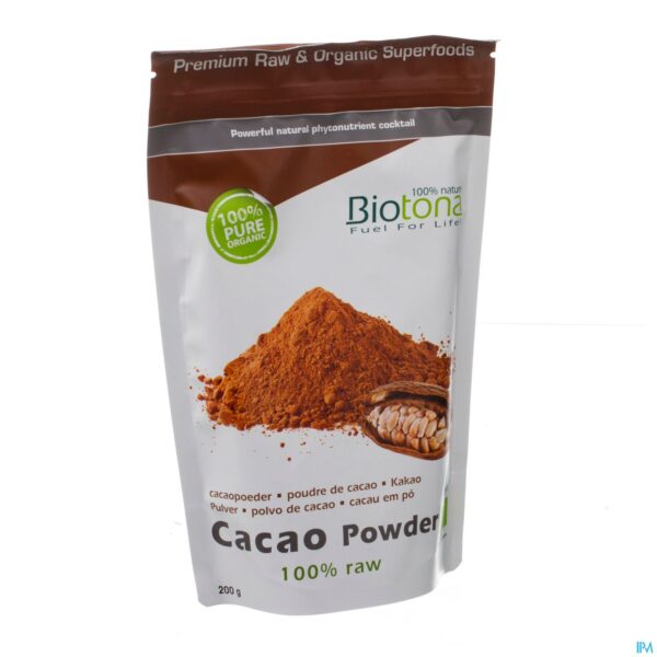 Packshot Biotona Cacao Raw Powder 200g