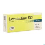 Packshot Loratadine EG 10 Mg Tabl 30 X 10 Mg Packshot Loratadine EG 10 Mg Tabl 30 X 10 Mg