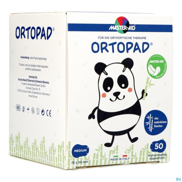Packshot Ortopad Wit Medium Oogkompres 50 70022
