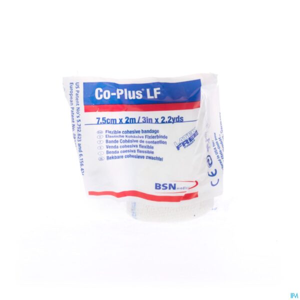 Packshot Coplus Bande Coh.z/latex 7,5cmx2,0m Wit 7210030