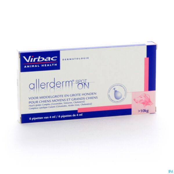 Packshot Allerderm Spot-on Pipet 6x4ml Packshot Allerderm Spot-on Pipet 6x4ml
