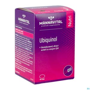 Packshot Mannavital Ubiquinol Caps 60