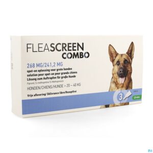 Packshot Fleascreen Combo 268mg/241,2mg Spot On Hond Pip. 3