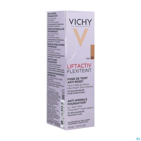 Packshot Vichy Fdt Flexilift Teint A/rimpel 35 Sade 30ml Packshot Vichy Fdt Flexilift Teint A/rimpel 35 Sade 30ml
