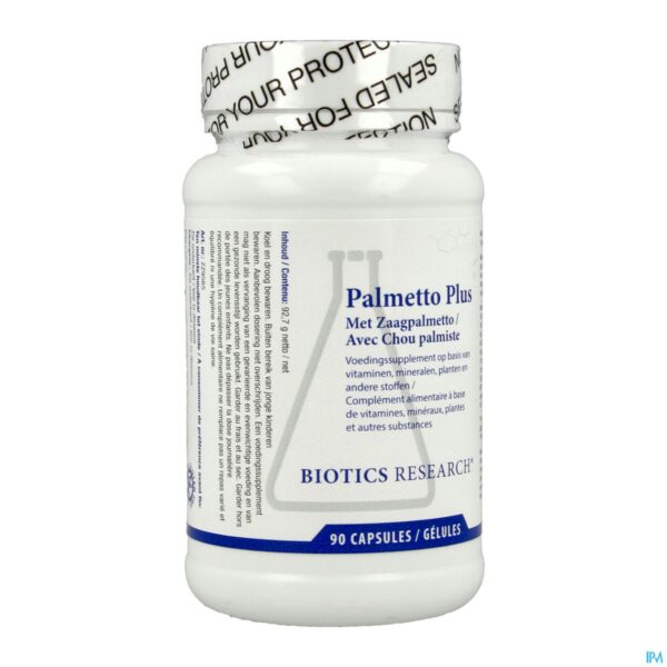 Packshot Palmetto Plus Biotics Caps 90