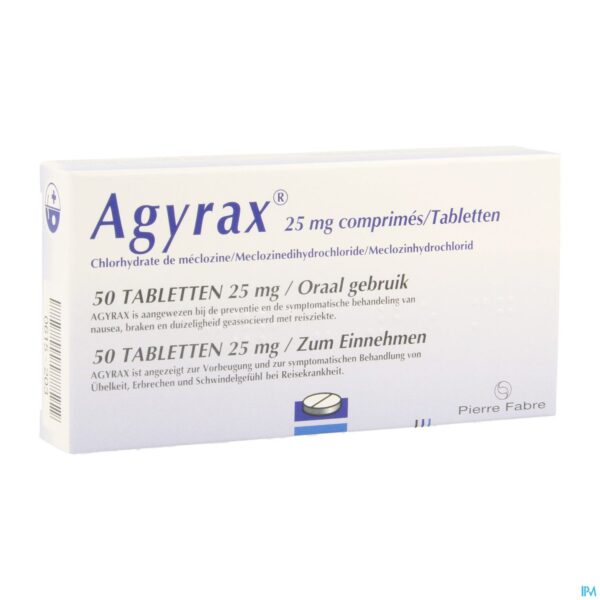 Packshot Agyrax 25mg Comp 50