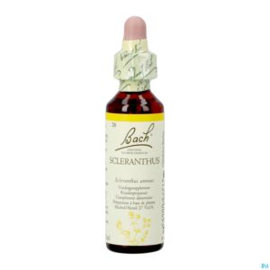 Packshot Bach Flower Remedie 28 Scleranthus 20ml