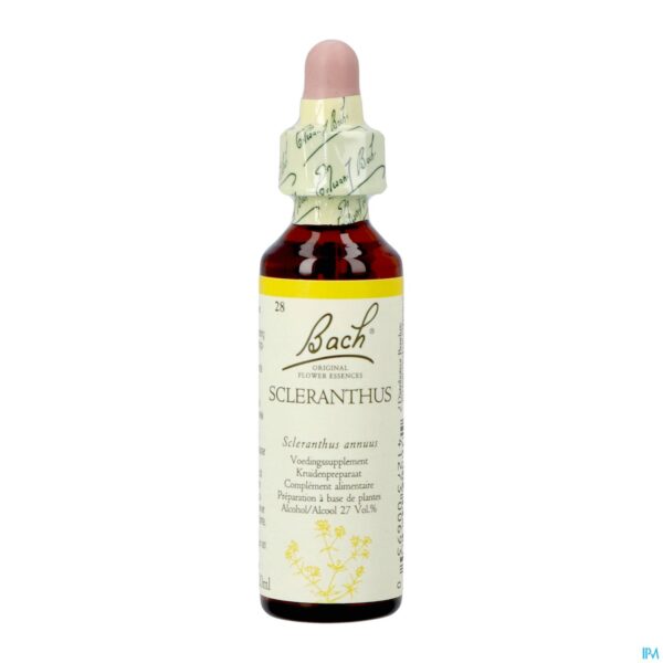 Packshot Bach Flower Remedie 28 Scleranthus 20ml
