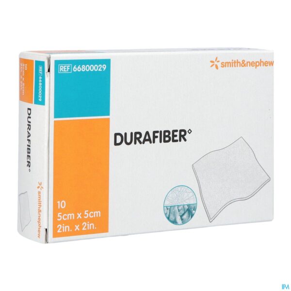 Packshot Durafiber Verband 5x 5cm 10 Packshot Durafiber Verband 5x 5cm 10