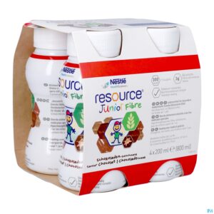 Packshot Resource Junior Fibre Chocolade 4x200ml
