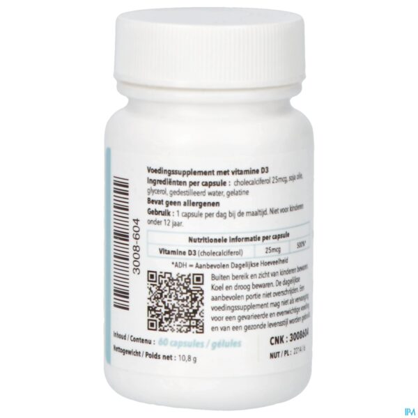 Packshot Vit D3 Caps 60 Pharmanutrics